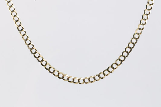 24" 14k Yellow Gold Curb Chain (14.69g.)