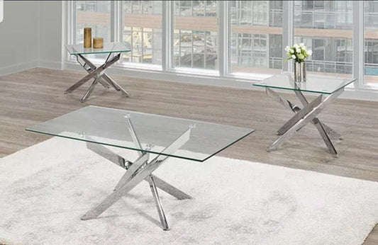 3 PC Glass Coffee Table Set- Model #2576